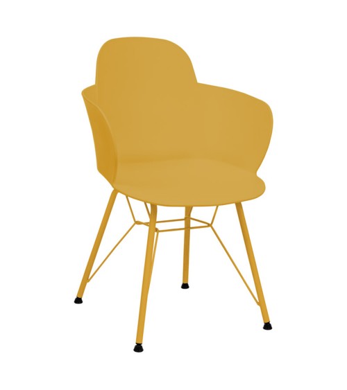 Moderné stoličky - žltá stolička do jedálne - elegantná a výhodná.