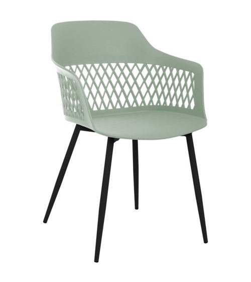 Plastové stoličky do jedálne - moderná stolička v zelenej farbe.