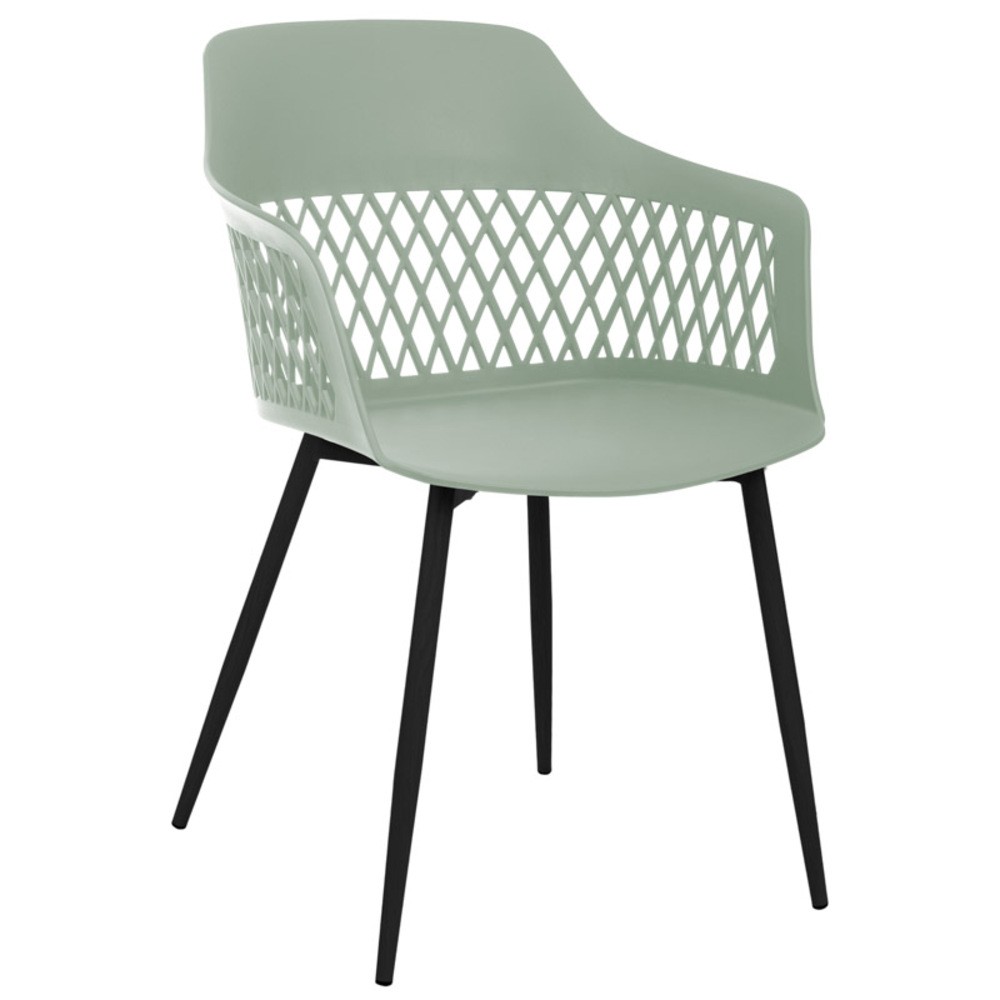 Plastové stoličky do jedálne - moderná stolička v zelenej farbe.