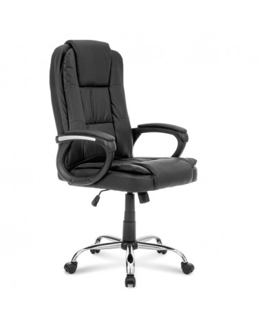 Ergonomická kancelárska stolička - čierna stolička do kancelárie.